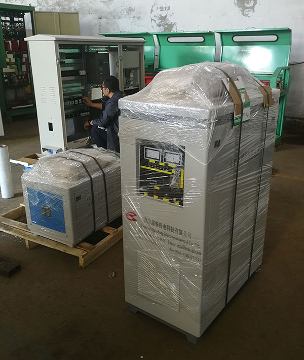 Superaudio frequency induction heating machine been shipped