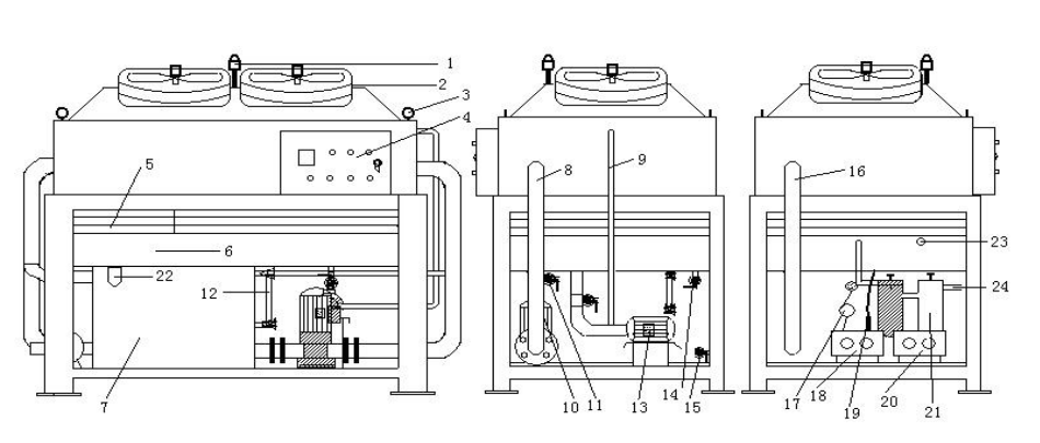 Air-water cooler for high frequency welder